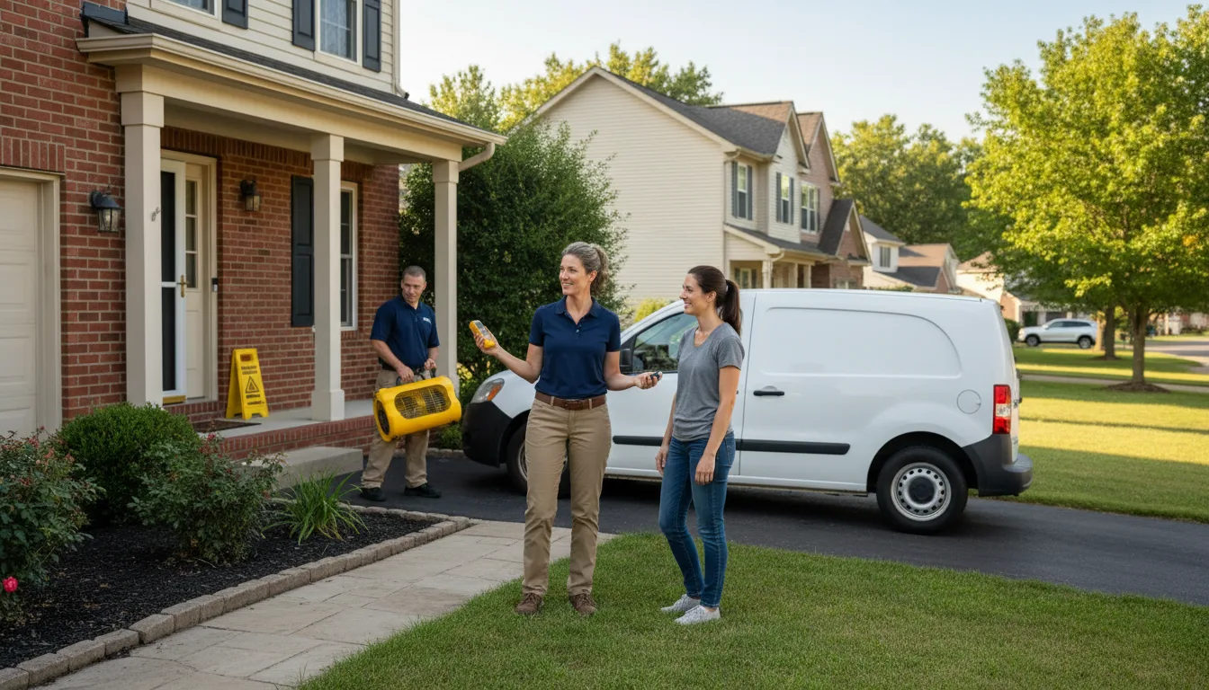 Residential water damage restoration in Fairfield, NC
